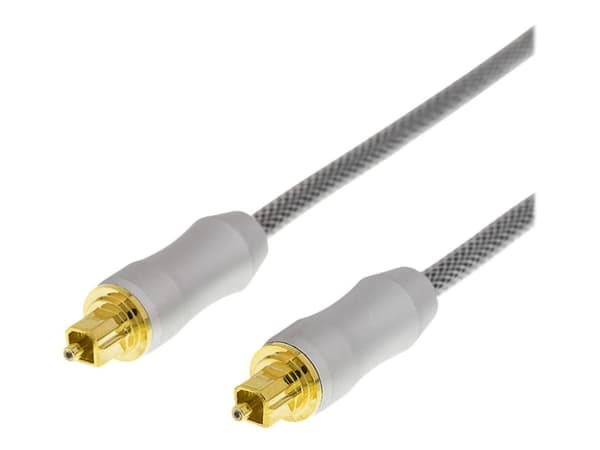 High-end Toslink-kabel DELTACO optisk digital lydkabel, 5m, svart / TOTO-15-K / 00190004