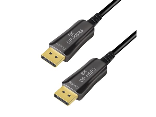 LogiLink CDF0101, 20 m, DisplayPort, DisplayPort, Hankjønn, Hankjønn, 7680 x 4320 piksler