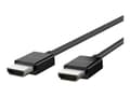 Miniatyrbild 3 av 5: Belkin BoostCharge - Ultra High Speed - HDMI-kabel - HDMI hane till HDMI hane - 2 m - svart - stöd för 8K - för P/N: AVC006BTSGY, F4U098BT, F4U110BT,