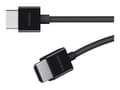 Miniatyrbild 4 av 5: Belkin BoostCharge - Ultra High Speed - HDMI-kabel - HDMI hane till HDMI hane - 2 m - svart - stöd för 8K - för P/N: AVC006BTSGY, F4U098BT, F4U110BT,