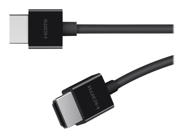 Belkin BoostCharge - Ultra High Speed - HDMI-kabel - HDMI hane till HDMI hane - 2 m - svart - stöd för 8K - för P/N: AVC006BTSGY, F4U098BT, F4U110BT,