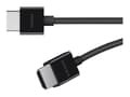 Miniatyrbild 1 av 5: Belkin BoostCharge - Ultra High Speed - HDMI-kabel - HDMI hane till HDMI hane - 2 m - svart - stöd för 8K - för P/N: AVC006BTSGY, F4U098BT, F4U110BT,