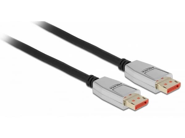 Delock - DisplayPort-kabel - DisplayPort (hann) til DisplayPort (hann) - DisplayPort 1.4 - 3 m - støtte for 8K UHD (7680 x 4320) - svart