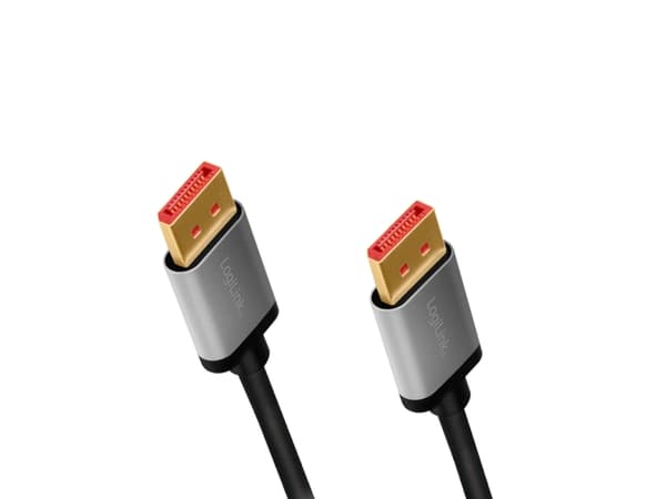 LogiLink CDA0104, 1 m, DisplayPort, DisplayPort, Hankjønn, Hankjønn, 7680 x 4320 piksler