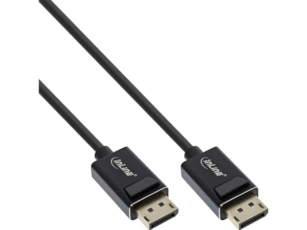 InLine 15403P, 3 m, DisplayPort, DisplayPort, Hankjønn, Hankjønn, 7680 x 4320 piksler