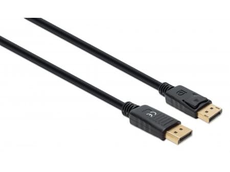 Manhattan 355575, 2 m, DisplayPort, DisplayPort, Hankjønn, Hankjønn, 7680 x 4320 piksler