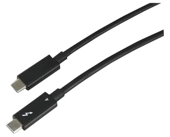 LINTES TAA200-E60 - Thunderbolt-kabel - 24 pin USB-C (hane) till 24 pin USB-C (hane) - Thunderbolt 4 - 2 m - aktiv