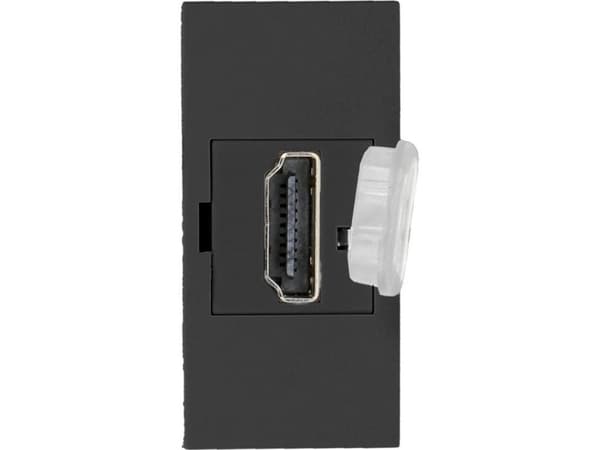 Orno NOEN HDMI, 22,5x45mm HDMI modulær stikkontakt med beskyttelseshette, sortering