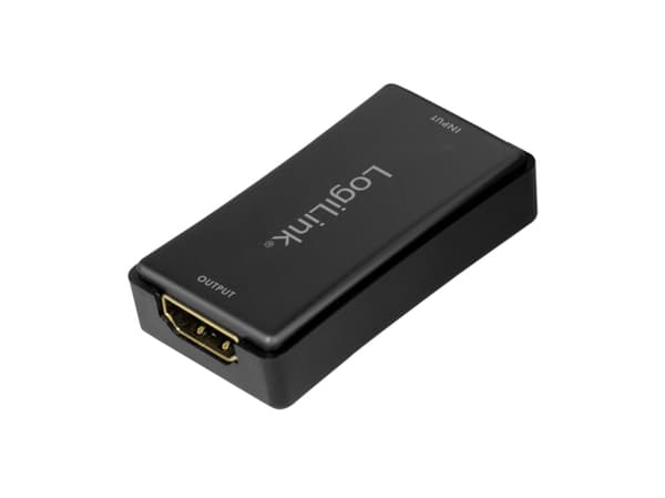 LogiLink HD0014, Nätverksrepeater, 18000 Mbit/s, Svart