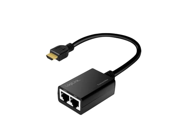 LogiLink Audio/Video-Extender HDMI 1xRJ45 Cat5e/Cat6 1080p Reichweite bis zu 30m