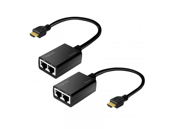 LogiLink Audio/Video-Extender HDMI 1xRJ45 Cat5e/Cat6 1080p Reichweite bis zu 30m