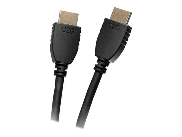 C2G 6ft 4K HDMI Cable with Ethernet - High Speed - UltraHD Cable - M/M - HDMI-kabel med Ethernet - HDMI hann til HDMI hann - 1.83 m - skjermet - svar