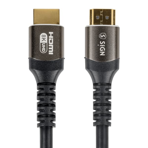 SiGN Premium HDMI 2.1 Kabel 8K, 1m - Svart