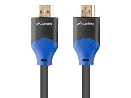 Lanberg CA-HDMI-15CU-0018-BK, 1.8 m, HDMI Type A (Standard), HDMI Type A (Standard), 18 Gbit/s, Audio Return Channel (ARC), Black