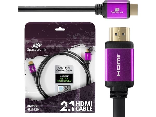 Spacetronik HDMI - HDMI-kabel 1,5 m svart (5903031025521)