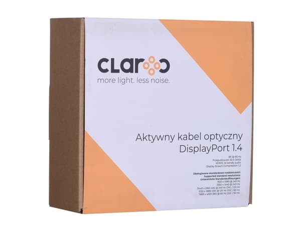 CLAROC KABEL DisplayPort 1.4 AOC, 8K, 10 m, CLAROC-DP-14-10M