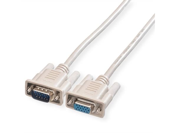 ROLINE 6m VGA, 6 m, VGA (D-Sub), VGA (D-Sub), Hankjønn, Hunkjønn, Grå
