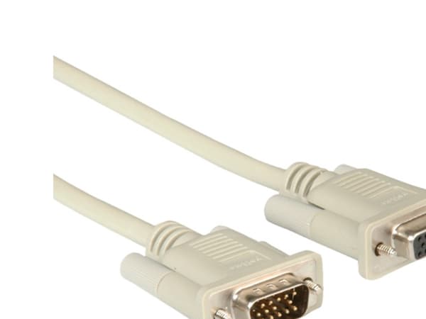 ROLINE 6m VGA, 6 m, VGA (D-Sub), VGA (D-Sub), Hankjønn, Hunkjønn, Grå