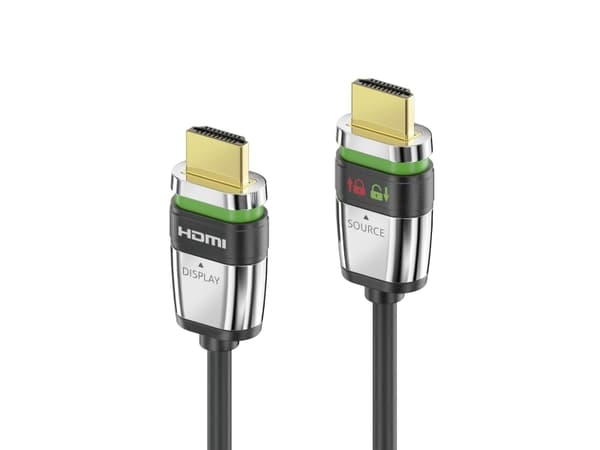 PureLink FiberX Series FX-I375 - Ultra High Speed - HDMI-kabel - HDMI hann til HDMI hann - 7.5 m - skjermet hybrid kobber/fiber-optikk - svart - rund
