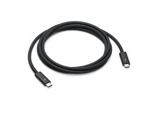 Apple Thunderbolt 4 Pro - USB-kabel - 24 pin USB-C (hane) till 24 pin USB-C (hane) - USB 3.1 Gen 2 / Thunderbolt 3 / Thunderbolt 4 - 1.8 m - stöd för