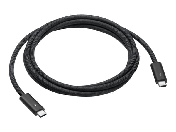 Apple Thunderbolt 4 Pro - USB-kabel - 24 pin USB-C (hane) till 24 pin USB-C (hane) - USB 3.1 Gen 2 / Thunderbolt 3 / Thunderbolt 4 - 1.8 m - stöd för