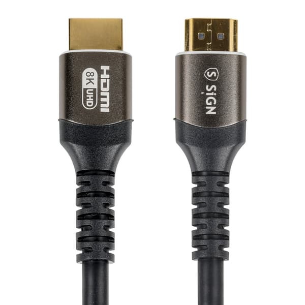 SiGN Premium HDMI 2.1 Kabel 8K, 2m - Svart