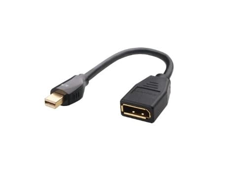 Mini Displayport M - Displayport F - 10 cm - Bulk