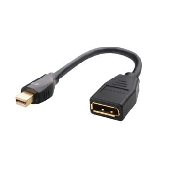Mini Displayport M - Displayport F - 10 cm - Bulk