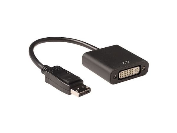 ACT 15 cm Conversion cable DisplayPort male to DVI female, 15 cm. Length: 0.15 m Dp male - dvi female 0.15m (AK3985)