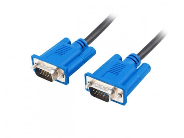 Lanberg - VGA-kabel - HD-15 (VGA) (hann) til HD-15 (VGA) (hann) - 5 m - svart