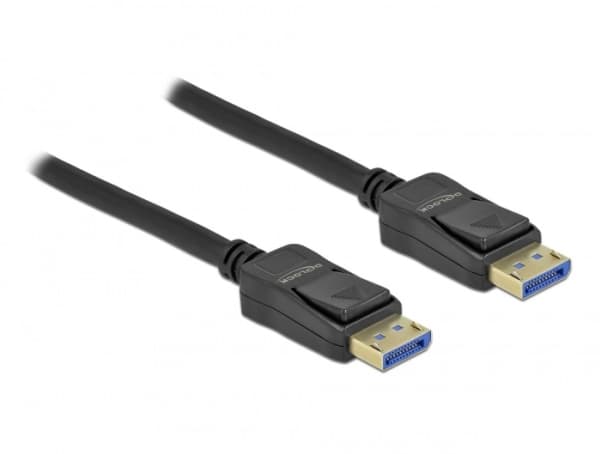 Delock - DisplayPort-kabel - DisplayPort (hann) til DisplayPort (hann) - DisplayPort 2.0 - 2 m - 10 K 60 Hz (10240x4320) støtte - svart