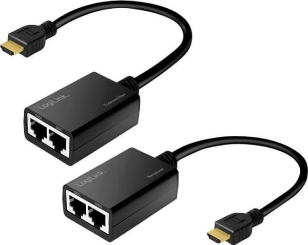 AV LogiLink LogiLink Extender HDMI-adapter opp til 30m, 1080p/60Hz, 0,3m