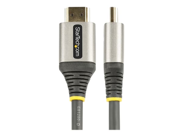 StarTech.com 20in (0.5m) Premium Certified HDMI 2.0 Cable with Ethernet, High-Speed Ultra HD 4K 60Hz HDMI Cable HDR10, ARC, HDMI Cord For Ultra HD Mo