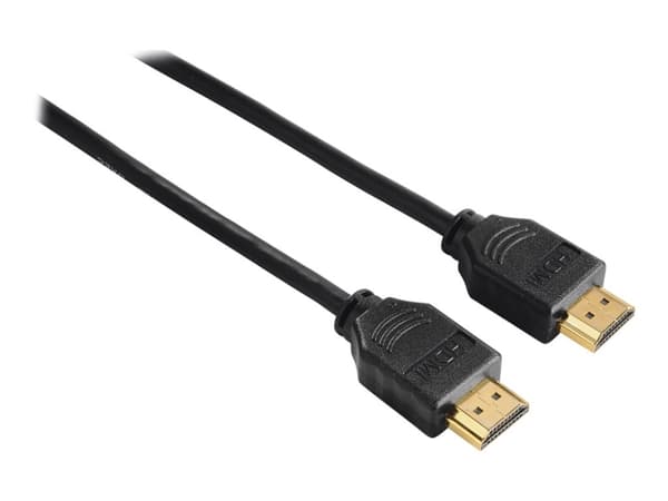 Hama - High Speed - HDMI-kabel med Ethernet - HDMI hann til HDMI hann - 3 m - skjermet - svart
