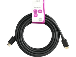Deltaco HU-50-LSZH, 5 m, HDMI-tyyppi A (vakio), HDMI-tyyppi A (vakio), Musta
