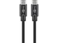 Miniatyrbild 1 av 3: Goobay 66507, 1,5 m, USB C, USB C, USB 3.2 Gen 1 (3.1 Gen 1), 5 Gbit/s, Svart