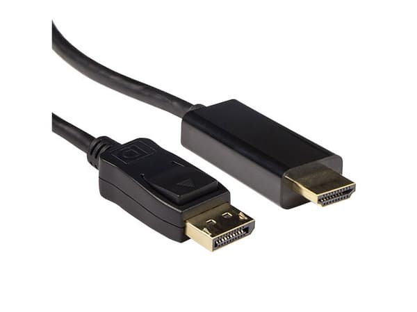ACT Conversion cable DisplayPort male to HDMI-A male 0.50 m. Length: 0.5 m Dp male - hdmi a male 0.50m (AK3987)