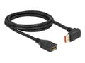 Miniatyrbilde 1 av 4: Delock - DisplayPort-forlengelseskabel - DisplayPort (hann) nedvinklet til DisplayPort (hunn) - DisplayPort 1.4 - 2 m - 8 K 60 Hz (7680 x 4320) støtt