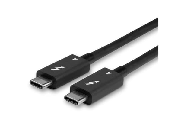 Lindy 31120, Hanstik, Hanstik, 1 m, musta, nikkeli/kulta, 40 Gbit/sek.