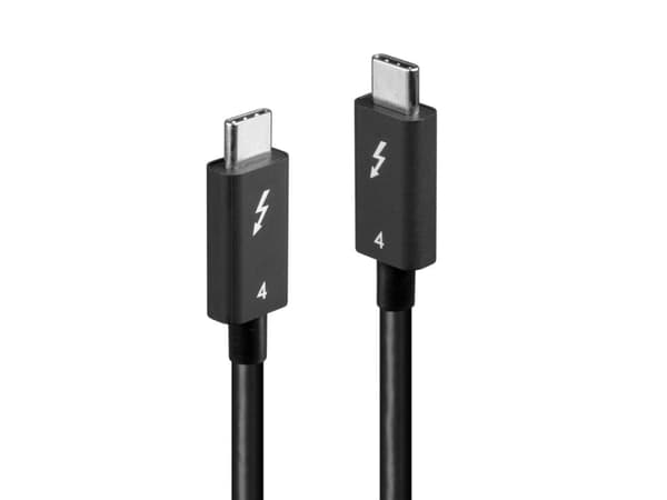Lindy 31120, Hanstik, Hanstik, 1 m, Svart, Nickel/guld, 40 Gbit/s.
