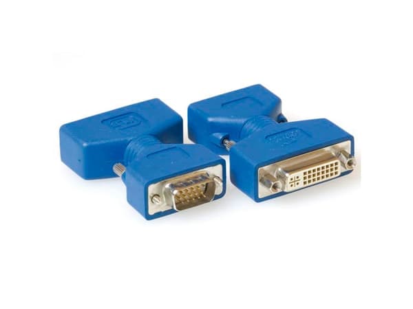 ACT Gender DVI-A female to VGA male. Gender: DVI-A F/HD15M Dvi-a f/hd15m (AB3755)