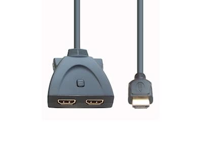 e+p HDMI 84 S, 0,3 m, HDMI Type A (Standard), 2 x HDMI Type A (Standard), Svart