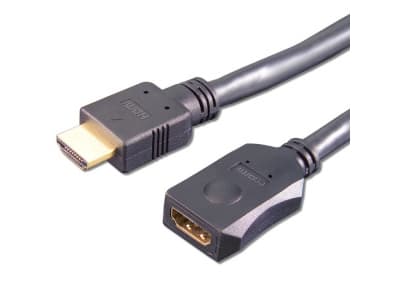 e+p HDMV 402, 2 m, HDMI Type A (Standard), HDMI Type A (Standard), 3D, 0,1 Gbit/sek., Svart