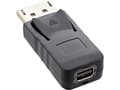 Miniatyrbilde 1 av 4: InLine 17196A, DisplayPort male, Mini DisplayPort, Sort