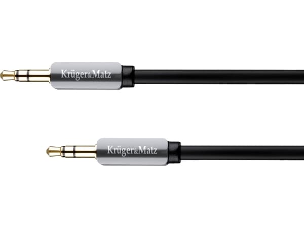 Cable Kruger & Matz Jack 3.5mm - Jack 3.5mm 3m black (KM0314)