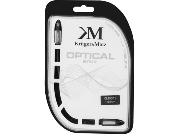Kabel Kruger & Matz Toslink - Toslink 1m svart (KM0319)