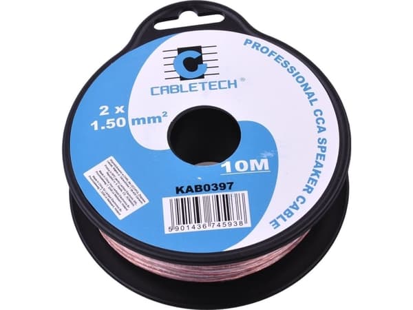 Cabletech högtalarkabel CCA 1,5 mm 10 m