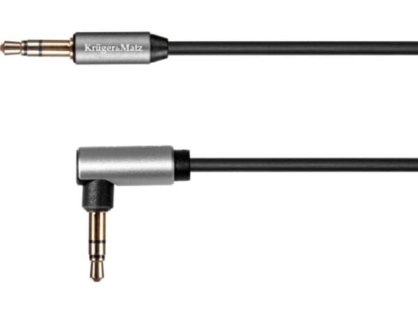 Cable Kruger & Matz Jack 3.5mm - Jack 3.5mm 1.8m silver (KM1243)