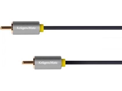 Kruger & Matz RCA (Cinch) - RCA (Cinch) cable 0.5m gray (KM1200)