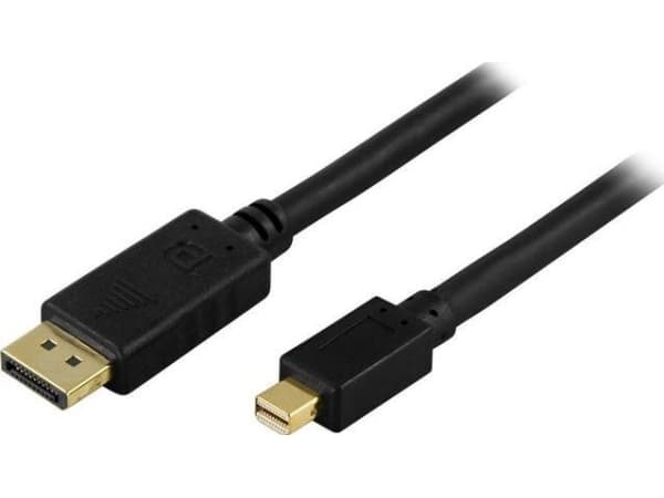 Kabel Deltaco DisplayPort Mini - DisplayPort 2m czarny (DELTACO DisplayPort kabel - 2 m)